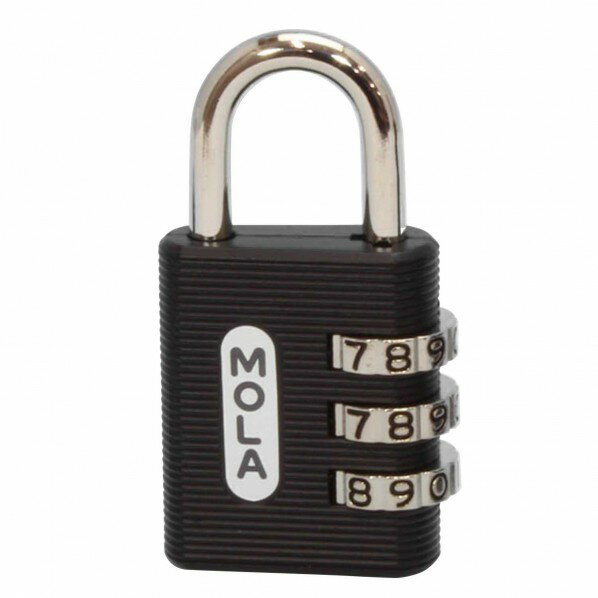 和気産業 しっかり丈夫な可変式文字合せ錠 黒 IB-124 1個