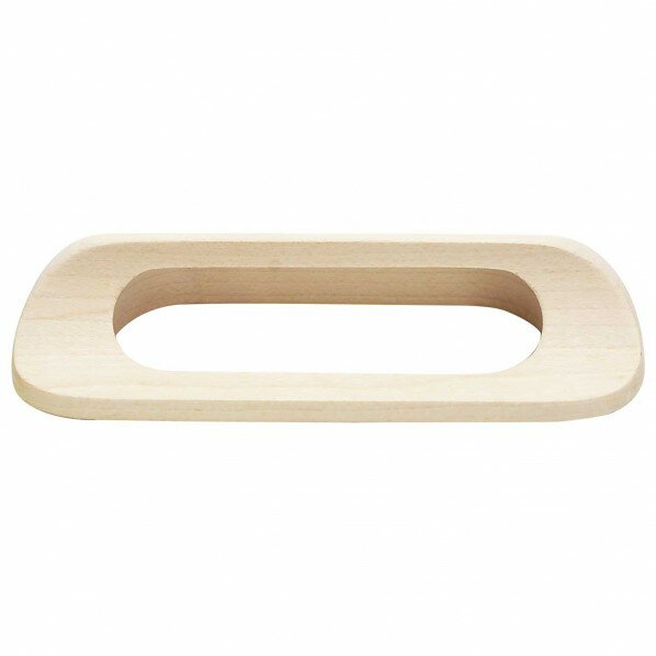 和気産業 木製取手 全長:116mm、ビスピッチ:96mm、高さ:22mm 生地/木地 TW-309