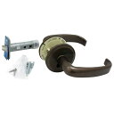 和気産業 室内用レバー錠 トイレ用セット トイレの錠 樹脂製 バックセット:60mm ブロンズ SET-103B 1セット【2506DFD_3】