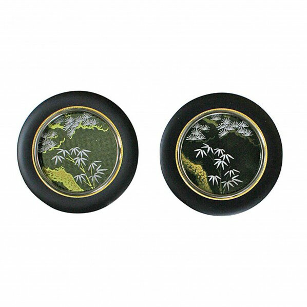 和気産業 フスマ引手 黒松平円丸 サイズ50mm SK-809 1個【2506DFD_3】