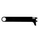 和気産業 ピラシェル棚柱用 パイプ用ブラケット 長さ300mm 黒 WPS012 1個【2506DFD_3】