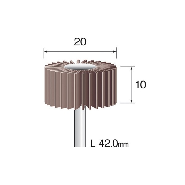 ミニター ミニモ　ラジアルサンダー＃600　φ20　（3本入） EA1126 3本