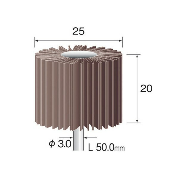 ミニター ミニモ　ラジアルサンダー＃80　φ25　（3本入） EA1232 3本