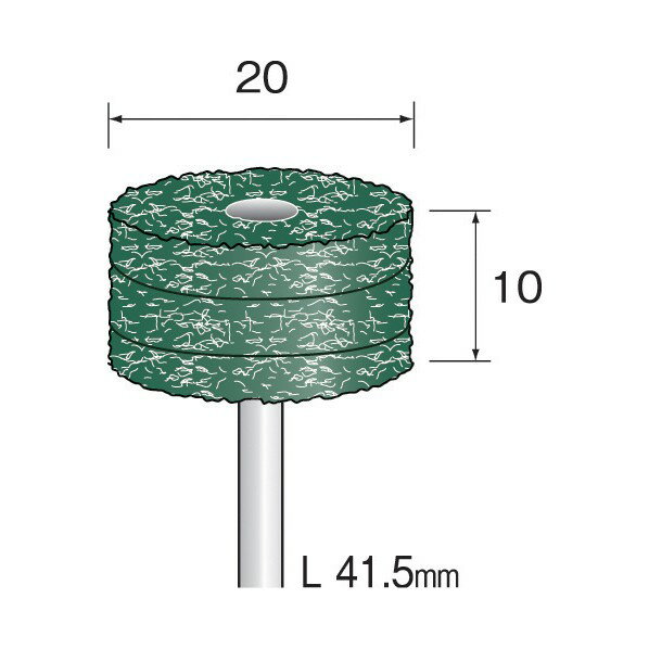 ミニモ ミニモ　クッションサンダー　積層＃320　φ22　（10本入） EA5102 研削研磨用品 10本