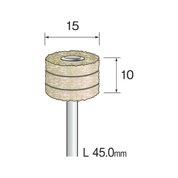 ミニモ ミニモ　デライトサンダー　積層＃600　φ15　（3本入） EA6014 研削研磨用品 3本