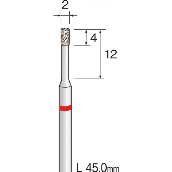 ミニモ ミニモ　精密電着CBNバー　超硬軸＃140　Φ2 JA2022 研削研磨用品