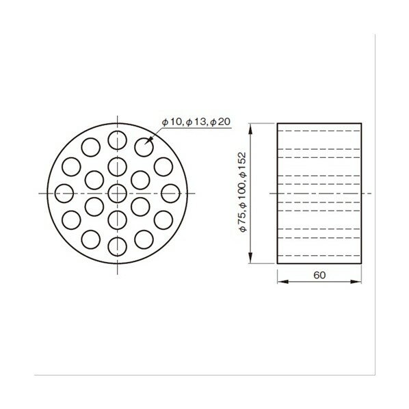 ACE(杉田エース) ウレタン消音材 75型 75x75x60mm 312770 1個 2