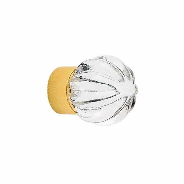 ゴーリキアイランド ガラス ツマミ RD S 奥行(D)35×ツマミの直径(M)21×台座の直径(S)14mm 金色 620900(264-62900) 1個
