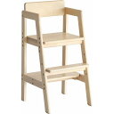 楽天DIY FACTORY ONLINE SHOP市場 Kids High Chair -stair- 370mm ナチュラル ILC-3340NA ILC-3340 1台