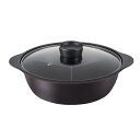 ベストコ ビストロ・ドゥエシェルタ ダイヤモンドコート IH三食鍋 ガラス蓋付 26cm ミラー ND-8400 1個