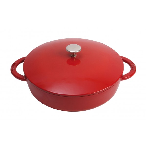 ニダベイユ シリーズ STAUB (ストウブ) ニダベイユ・ソテーパン 24cm チェリー RST8413 1個