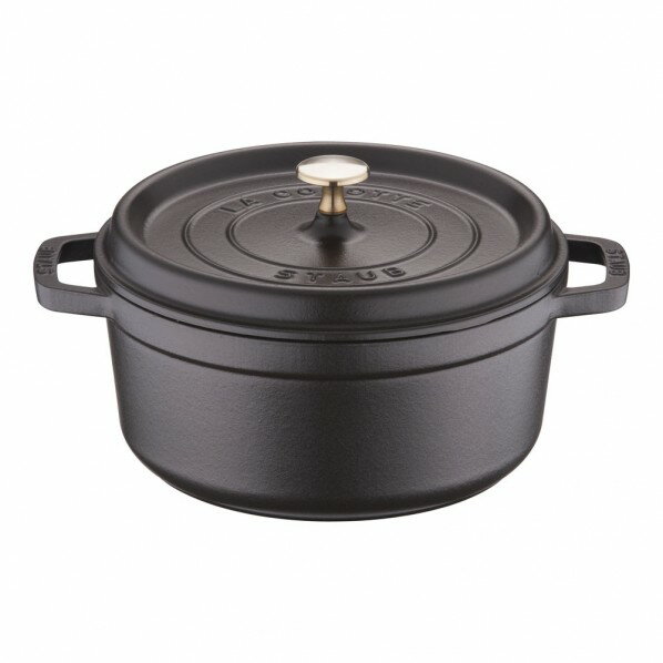 ストウブ ピコ・ココット STAUB (ストウブ) ピコ・ココット ラウンド 24cm 黒 RST3408 1個