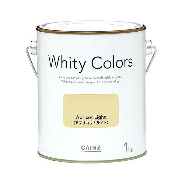 カインズ ホワイティーカラーズ 水性塗料 室内用 1kg アプリコットライト
