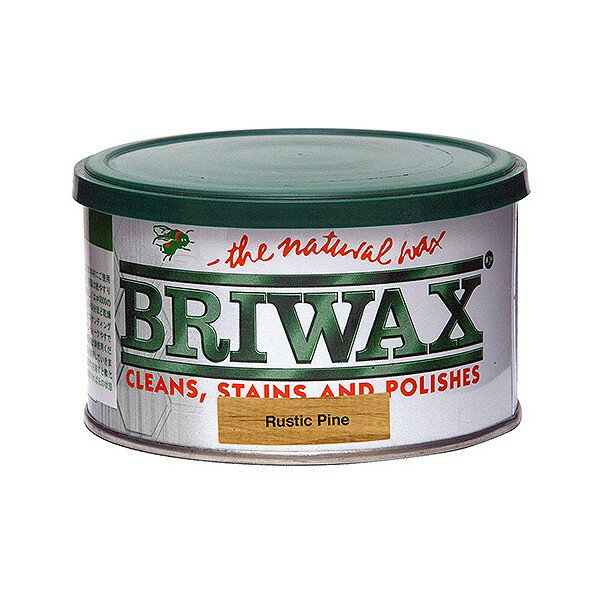 ブライワックス(BRIWAX) トルエンフリーワックス蜜蝋ワックス ラスティック・パイン 370ml 屋内 木部用 家具