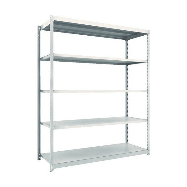 トラスコ M1．5型軽中量棚1760X595X21005段単体ネオグレ NG M1.5-7665 NG(ネオク゛レー) 1台