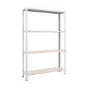 トラスコ 軽量棚中棚ボルトレス型1200X300X18004段ネオグレ NG L64V-14 NG(ネオク゛レー) 1台