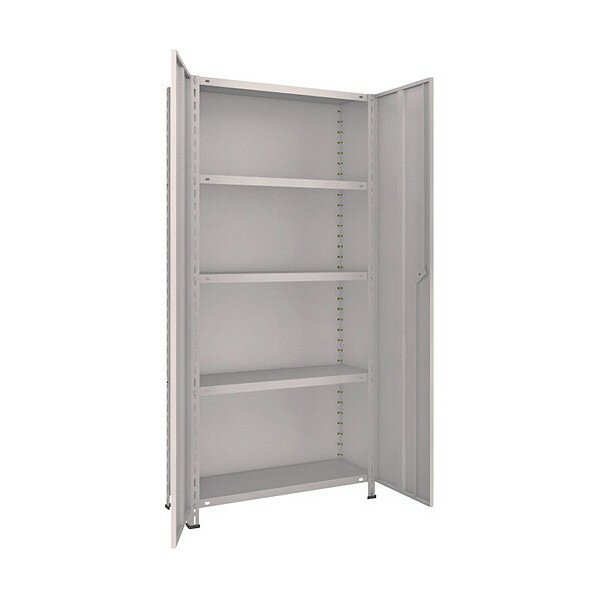 トラスコ 軽量棚両開扉付875X300XH1800天地5段ネオグレ NG 63V-T25 NG(ネオク゛レー) 1台