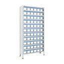 トラスコ 軽量棚875X300X1800樹脂引出透明小X66ネオグレ NG 63V-812C11 NG(ネオク゛レー) 1台