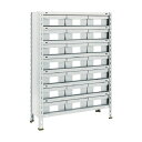 トラスコ 軽量棚875X300X1200樹脂引出NG小X21ネオグレ NG 43V-808F7 NG(ネオク゛レー) 1台
