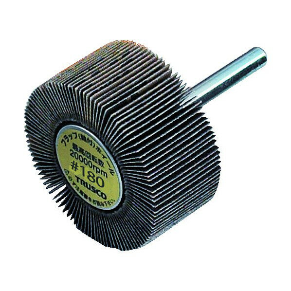 トラスコ フラップホイール外径50X幅30X軸径6 180＃ 153 x 143 x 75 mm 180 UF5030 #180 (5コイリ) 5個