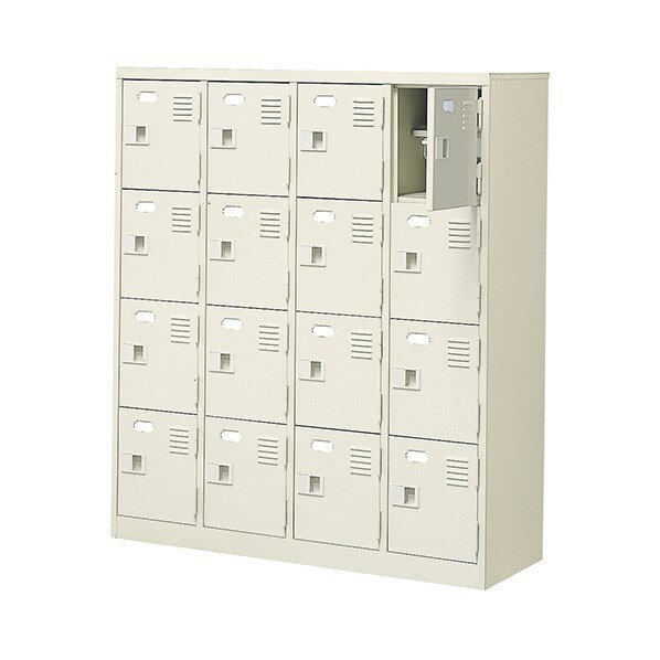 三島精器 シューズボックス 4列4段 16人用 1178mm セミホワイト BST4-4HN 1台(3)