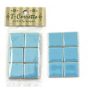 玉川窯業 モザイクタイル T-コレット 約25×25×4mm スカイブルー 25K-06 12個入