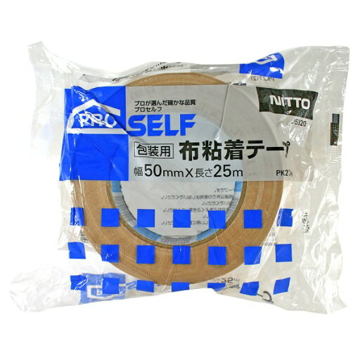 ニトムズ 包装用 布粘着テープ 幅50mm×長さ25m J5320 1巻 ニトムズ 包装用 布粘着テープ 幅50mm×長さ25m J5320 1巻