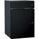 ユニソン ヴィコDB 100 ポスト有り 左開きタイプ 前出し W392×H590×D456mm マットブラック 324011260 1個