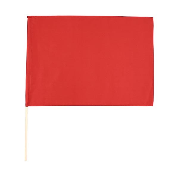 アーテック 中旗 赤 Φ12mm 旗:約500×360mm、棒:φ12×570mm 14823 1個
