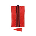 ※法人専用品※アーテック ソフトサテンロングハッピ J (ハチマキ付) ハッピ:480×800mm、ハチマキ:1300×45mm 赤 14845 1個