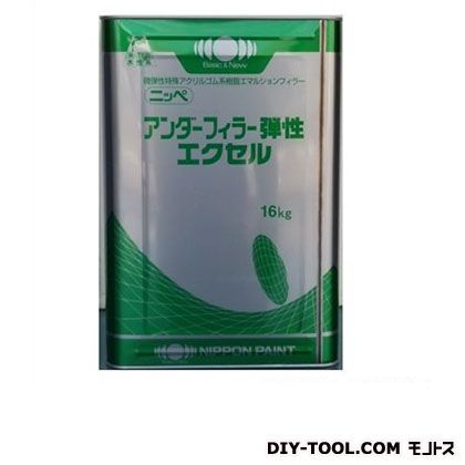 日本ペイント アンダーフィーラー弾性エクセル水性ふっ素樹脂塗料 16kg ホワイト 1点