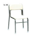 ※法人専用品※ルネセイコウ リブラ チェア ホワイト/クロムメツキ SL-38C 1台