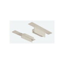 ※法人専用品※城東テクノ 樹脂製軒天換気用見切縁エンドキャップ フ゛ラック FV-037P-BK 10セット