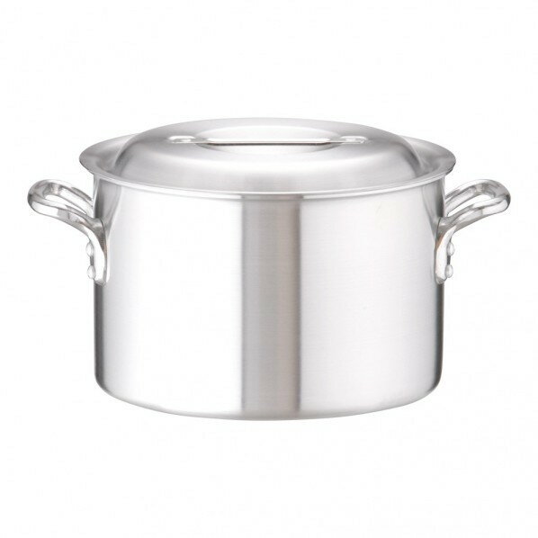 アカオアルミ アルミ DON半寸胴鍋 27cm AHV13027 1個