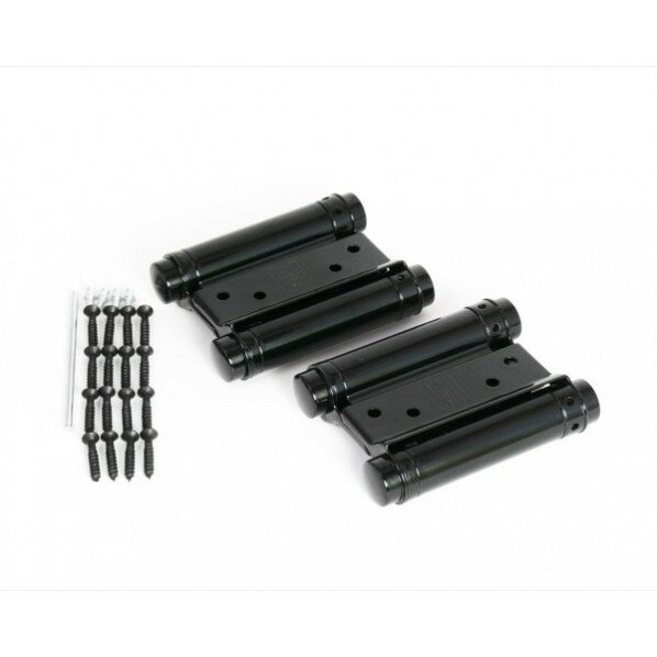 ハイロジック PEN 鉄 黒塗り自由蝶番(両開) 76mm 黒 26062 1個