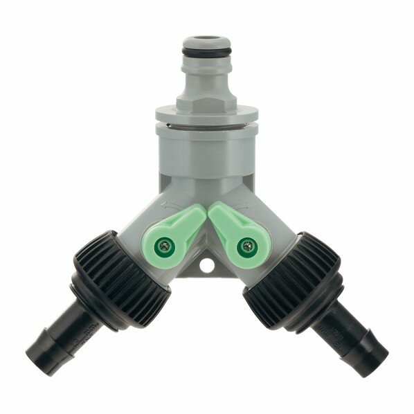 カクダイ 止水コックつき分岐アダプター ウォータースプレイパイプ用 ワンタッチ接続 GA-QF034 1個