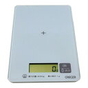 クレセル デジタルキッチンスケール3kg ホワイト BSKC501 1台