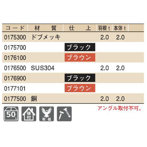 SWALLOW D340 304ステン 生地 真木用雪止 1.3×1.5 L300 生地ステン色 176500 50個 3