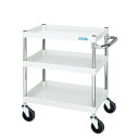 ※法人専用品※サカエ CSパールワゴン(中量/抗菌パールホワイト/サイレントエラストマー車) W900×D600×H740 パールホワイト CSP-9073SE...