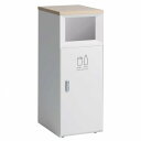 テラモト トラッシュボックスFTスリム 約W366×D462×H950mm オフホワイト DS-189-418-7 1個【2506DFD_5】