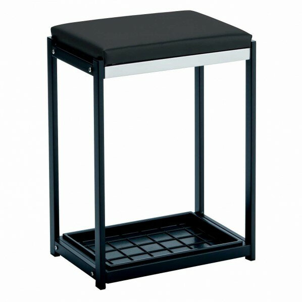 テラモト 傘立スツール 約W387×D255×H527mm ブラック UB-293-000-7 1個【2512DFD_3】