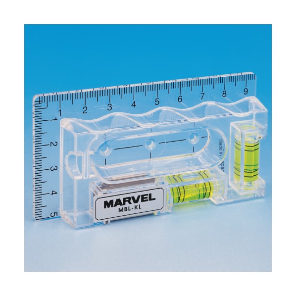 マーベル 電工ケガキレベル 95×51×13mm 透明 MBL-KL 1ケ