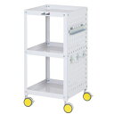 ※法人専用品※山金工業 【車上部材渡し】色彩ワゴン CWCLP-3-YE 1台