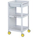 ※法人専用品※山金工業 【車上部材渡し】色彩ワゴン CWCLPC-3-YE 1台