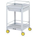 ※法人専用品※山金工業 【車上部材渡し】色彩ワゴン CWCLFC-2-YE 1台