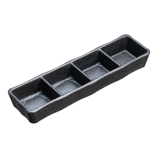 遠藤商事 瀬戸黒四品皿 T03-344 1個 遠藤商事 瀬戸黒四品皿 T03-344 1個