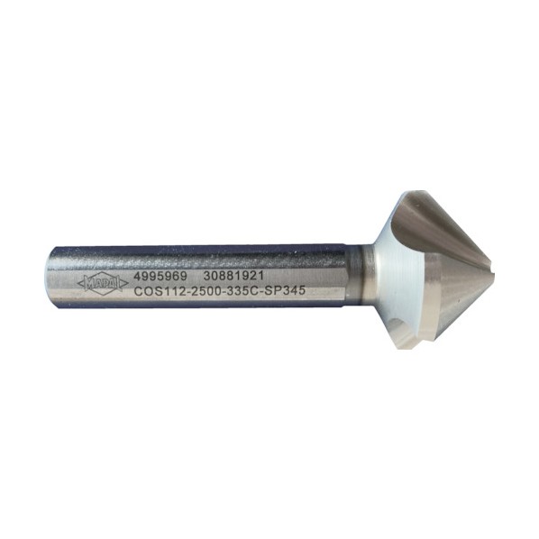 マパール マパール マパール MEGA-Countersink(COS112) 不等分割 3枚刃 フラット付きシャンク COS112-1150-335C-SP345 1点