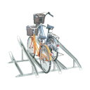 ダイケン 自転車ラック サイクルスタンド 5台収容 左低位 KS-C285A 1点