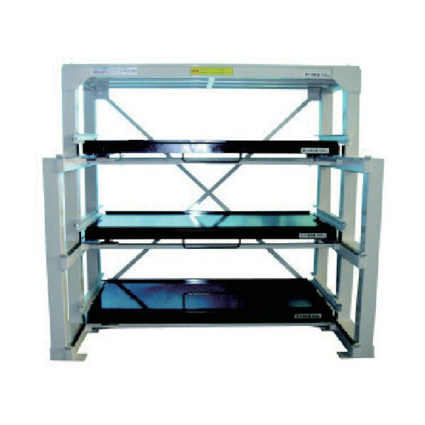 日向製作所 フルスライド式収納棚 スライダ-ラック ×800×450H H4S-1500 1点