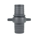 工進 KOSHIN プラ製ホースジョイント 50ミリ 口径50ミリ 黒 PA-034
